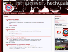 Tablet Screenshot of bayernfanclub-hochwald.de